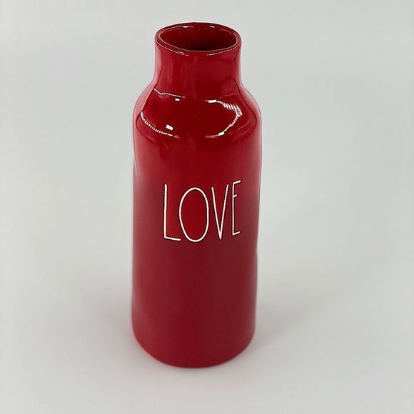 Rae Dunn Other - Rae Dunn Red Love Vase with White Letters